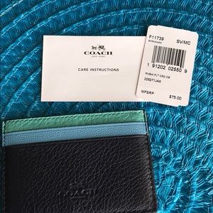 Authentic coach card holder